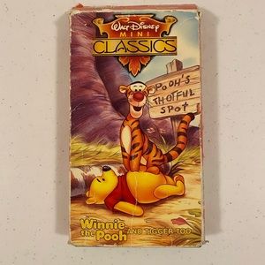 WINNIE THE POOH, AND TIGGER TOO VHS TAPE